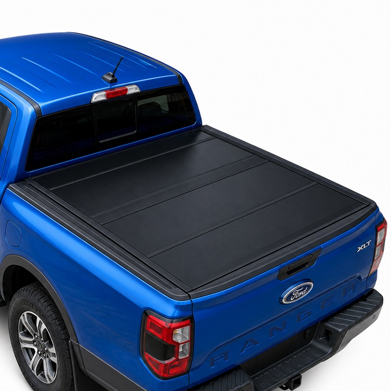 Alacsony profilú, kemény, négyszeres Tonneau burkolat Ford Rangerhez