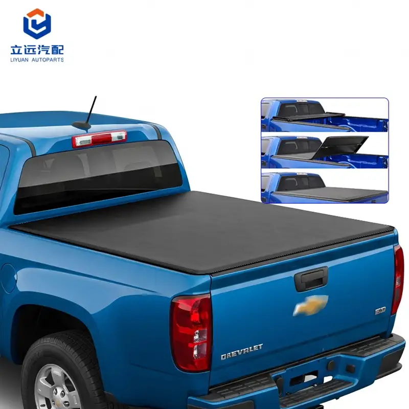 Puha vinyl háromszoros Tonneau burkolat GMC Chevrolet-hez